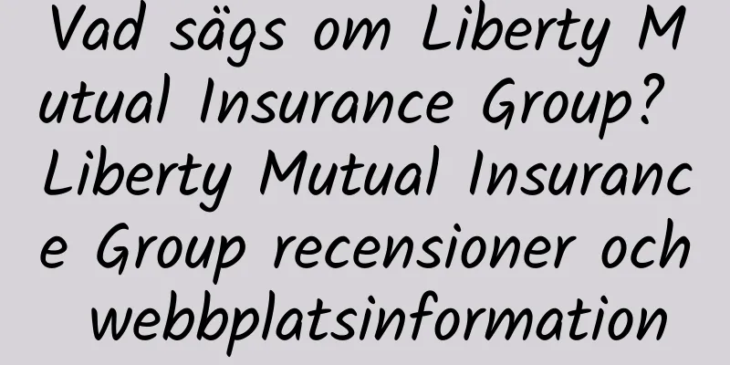 Vad sägs om Liberty Mutual Insurance Group? Liberty Mutual Insurance Group recensioner och webbplatsinformation