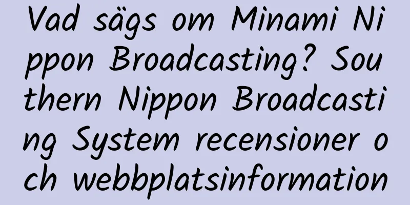 Vad sägs om Minami Nippon Broadcasting? Southern Nippon Broadcasting System recensioner och webbplatsinformation