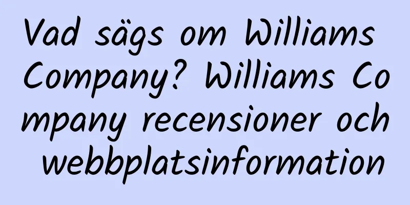 Vad sägs om Williams Company? Williams Company recensioner och webbplatsinformation