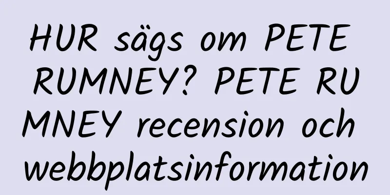 HUR sägs om PETE RUMNEY? PETE RUMNEY recension och webbplatsinformation