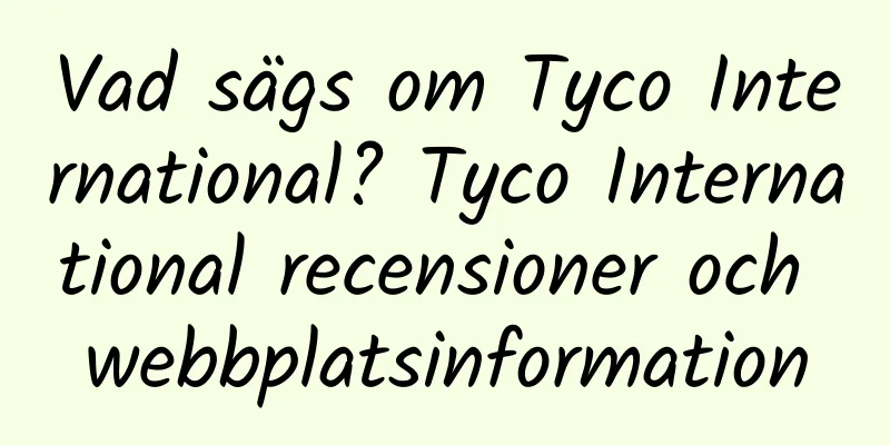 Vad sägs om Tyco International? Tyco International recensioner och webbplatsinformation