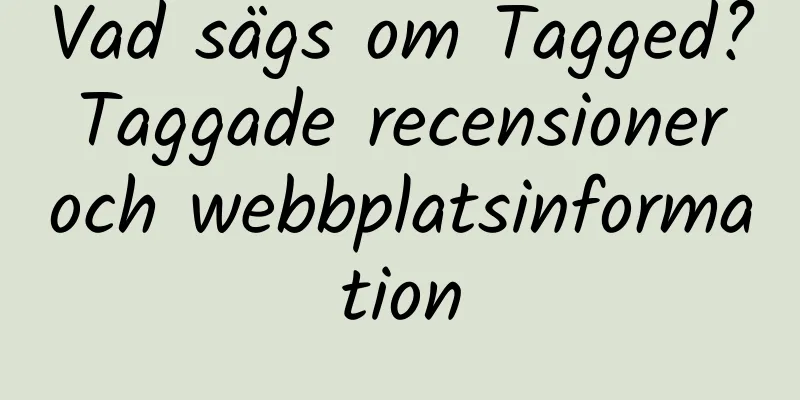Vad sägs om Tagged? Taggade recensioner och webbplatsinformation