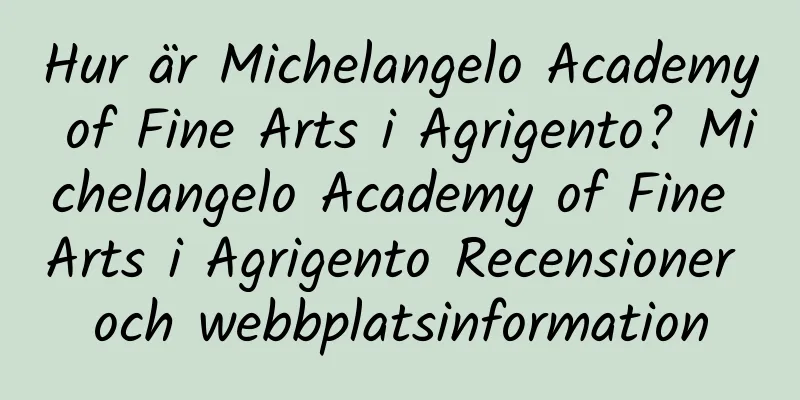 Hur är Michelangelo Academy of Fine Arts i Agrigento? Michelangelo Academy of Fine Arts i Agrigento Recensioner och webbplatsinformation