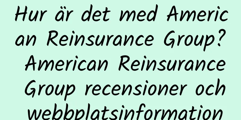 Hur är det med American Reinsurance Group? American Reinsurance Group recensioner och webbplatsinformation