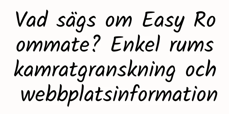 Vad sägs om Easy Roommate? Enkel rumskamratgranskning och webbplatsinformation