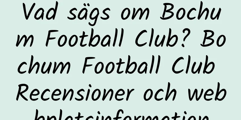 Vad sägs om Bochum Football Club? Bochum Football Club Recensioner och webbplatsinformation