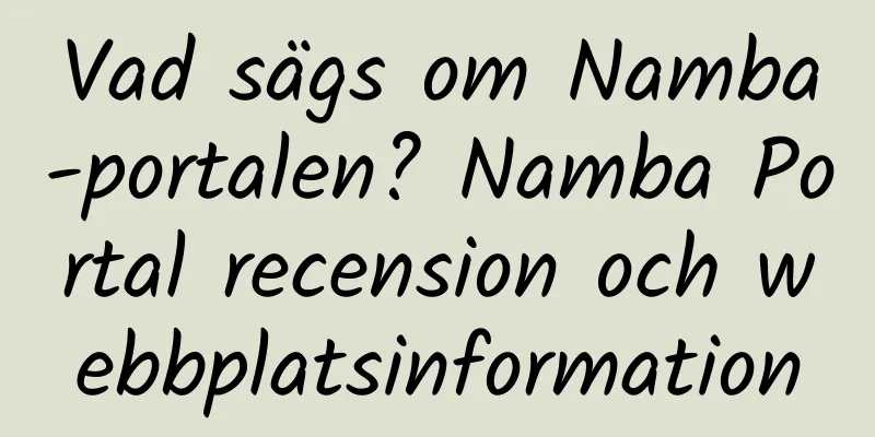 Vad sägs om Namba-portalen? Namba Portal recension och webbplatsinformation