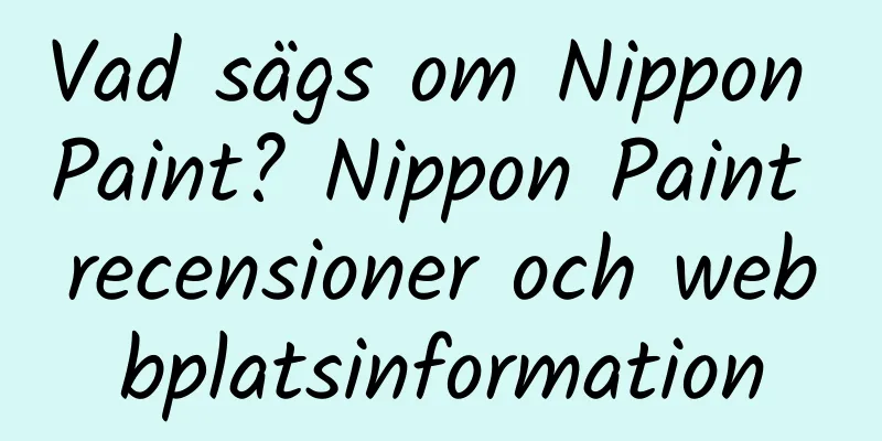 Vad sägs om Nippon Paint? Nippon Paint recensioner och webbplatsinformation