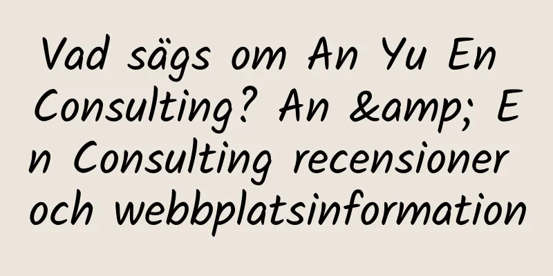 Vad sägs om An Yu En Consulting? An & En Consulting recensioner och webbplatsinformation