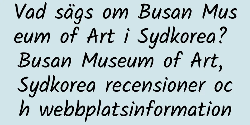 Vad sägs om Busan Museum of Art i Sydkorea? Busan Museum of Art, Sydkorea recensioner och webbplatsinformation