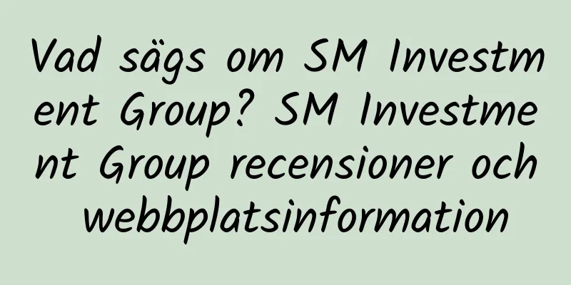 Vad sägs om SM Investment Group? SM Investment Group recensioner och webbplatsinformation