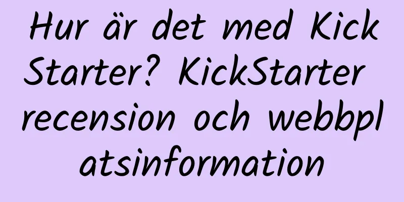Hur är det med KickStarter? KickStarter recension och webbplatsinformation