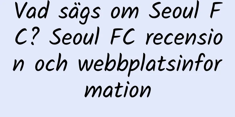 Vad sägs om Seoul FC? Seoul FC recension och webbplatsinformation
