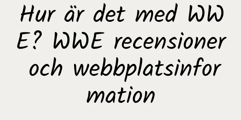Hur är det med WWE? WWE recensioner och webbplatsinformation