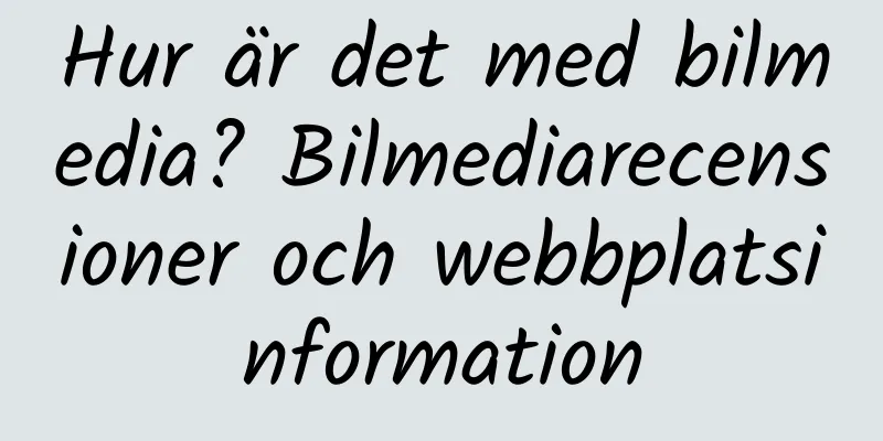 Hur är det med bilmedia? Bilmediarecensioner och webbplatsinformation