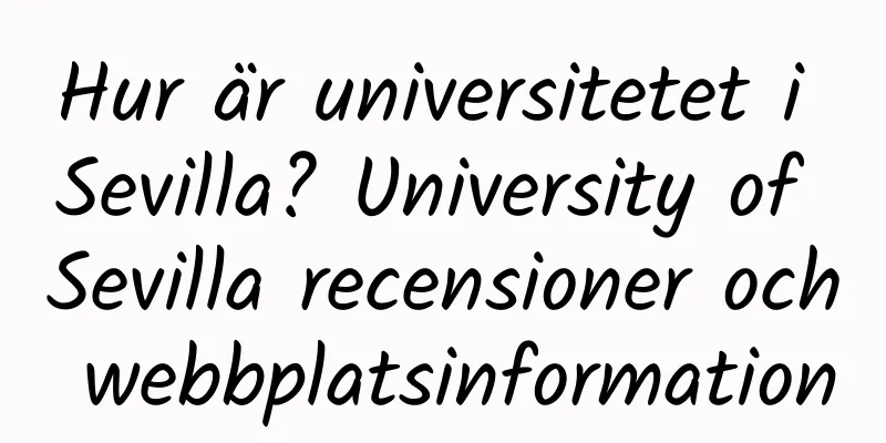 Hur är universitetet i Sevilla? University of Sevilla recensioner och webbplatsinformation