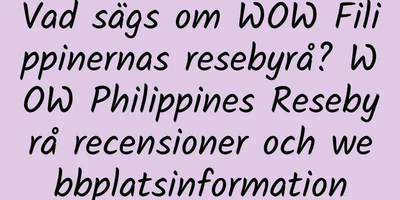 Vad sägs om WOW Filippinernas resebyrå? WOW Philippines Resebyrå recensioner och webbplatsinformation