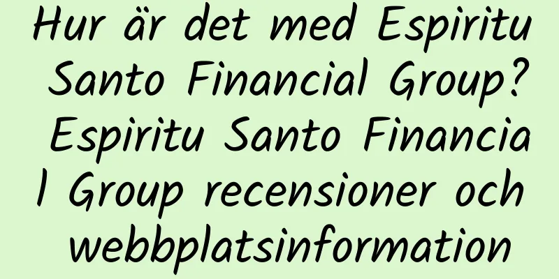 Hur är det med Espiritu Santo Financial Group? Espiritu Santo Financial Group recensioner och webbplatsinformation