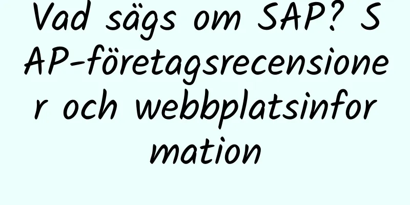 Vad sägs om SAP? SAP-företagsrecensioner och webbplatsinformation