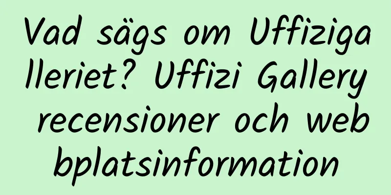 Vad sägs om Uffizigalleriet? Uffizi Gallery recensioner och webbplatsinformation