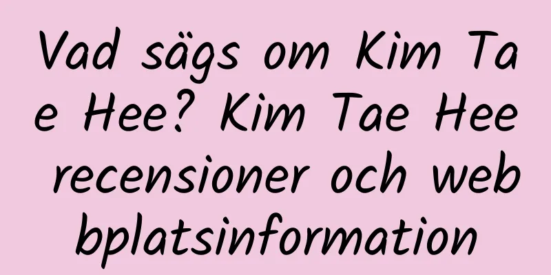 Vad sägs om Kim Tae Hee? Kim Tae Hee recensioner och webbplatsinformation