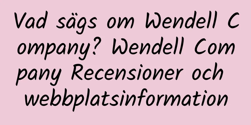Vad sägs om Wendell Company? Wendell Company Recensioner och webbplatsinformation