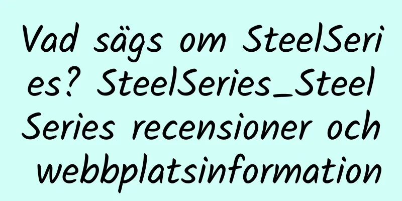 Vad sägs om SteelSeries? SteelSeries_SteelSeries recensioner och webbplatsinformation
