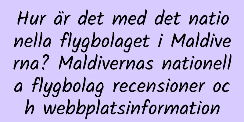 Hur är det med det nationella flygbolaget i Maldiverna? Maldivernas nationella flygbolag recensioner och webbplatsinformation