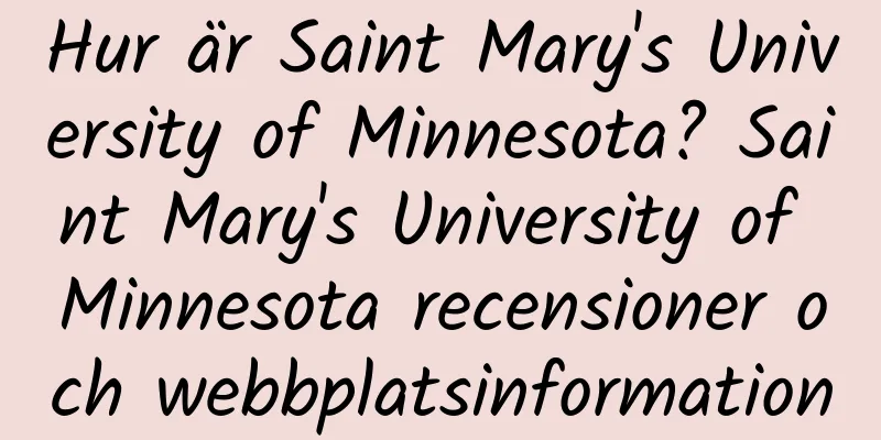 Hur är Saint Mary's University of Minnesota? Saint Mary's University of Minnesota recensioner och webbplatsinformation