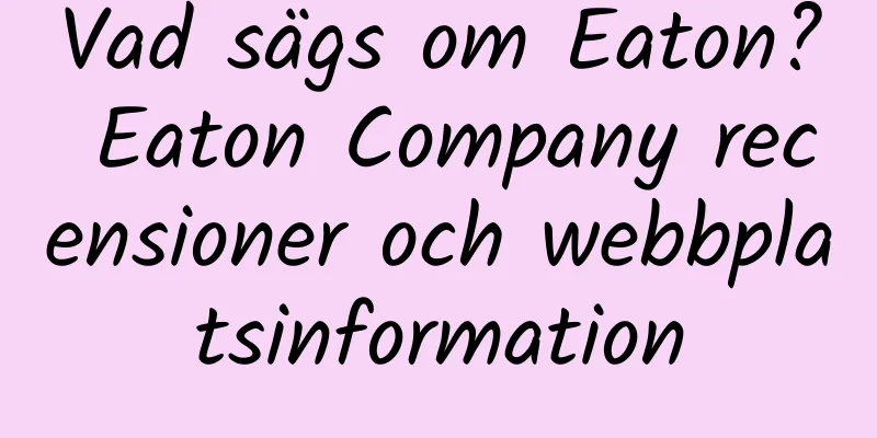 Vad sägs om Eaton? Eaton Company recensioner och webbplatsinformation