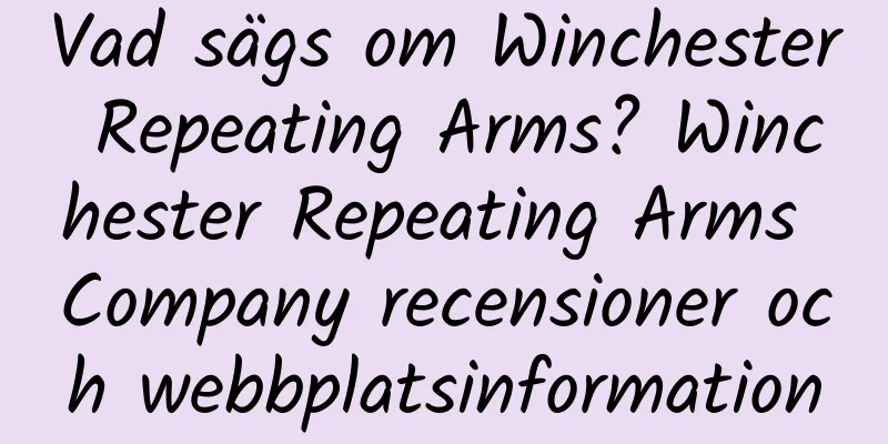 Vad sägs om Winchester Repeating Arms? Winchester Repeating Arms Company recensioner och webbplatsinformation