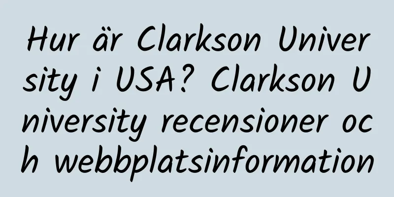 Hur är Clarkson University i USA? Clarkson University recensioner och webbplatsinformation