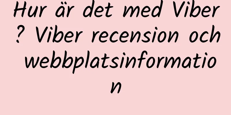 Hur är det med Viber? Viber recension och webbplatsinformation