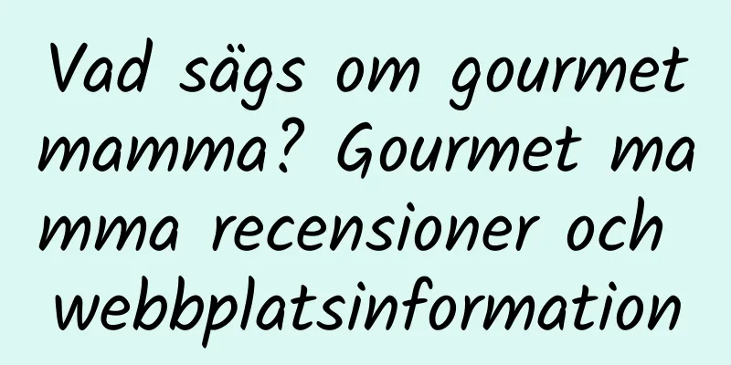 Vad sägs om gourmetmamma? Gourmet mamma recensioner och webbplatsinformation