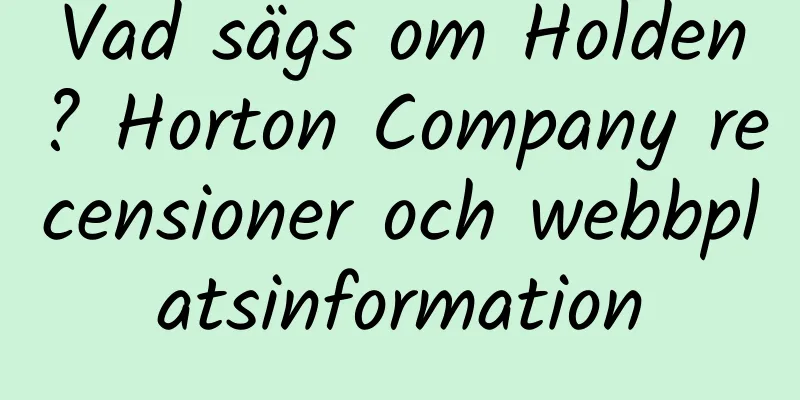 Vad sägs om Holden? Horton Company recensioner och webbplatsinformation