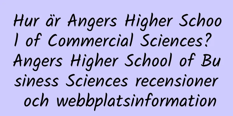 Hur är Angers Higher School of Commercial Sciences? Angers Higher School of Business Sciences recensioner och webbplatsinformation