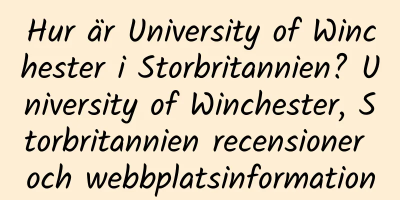 Hur är University of Winchester i Storbritannien? University of Winchester, Storbritannien recensioner och webbplatsinformation