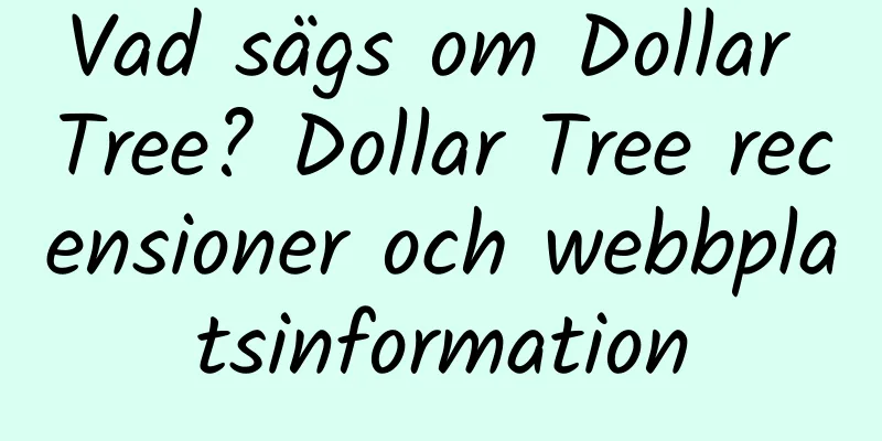Vad sägs om Dollar Tree? Dollar Tree recensioner och webbplatsinformation