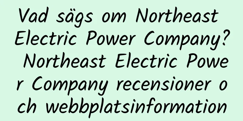 Vad sägs om Northeast Electric Power Company? Northeast Electric Power Company recensioner och webbplatsinformation