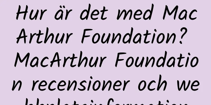 Hur är det med MacArthur Foundation? MacArthur Foundation recensioner och webbplatsinformation
