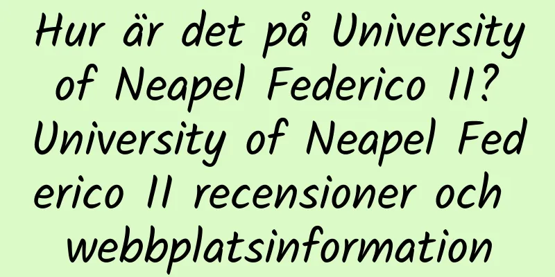 Hur är det på University of Neapel Federico II? University of Neapel Federico II recensioner och webbplatsinformation