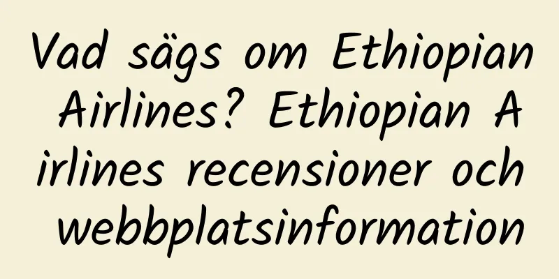 Vad sägs om Ethiopian Airlines? Ethiopian Airlines recensioner och webbplatsinformation