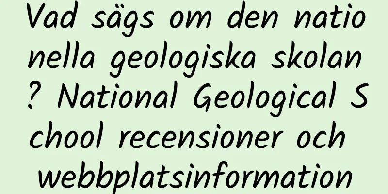 Vad sägs om den nationella geologiska skolan? National Geological School recensioner och webbplatsinformation