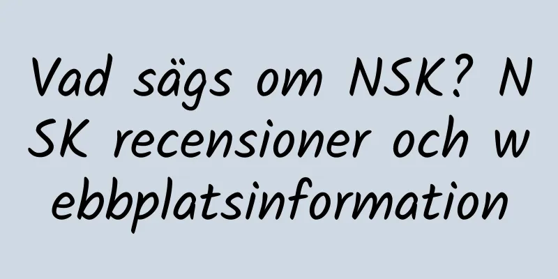 Vad sägs om NSK? NSK recensioner och webbplatsinformation