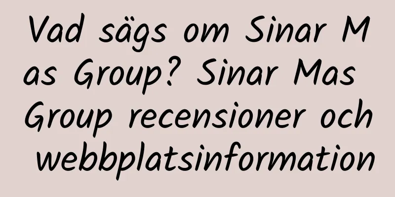 Vad sägs om Sinar Mas Group? Sinar Mas Group recensioner och webbplatsinformation