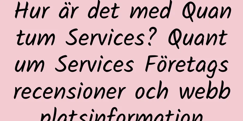 Hur är det med Quantum Services? Quantum Services Företagsrecensioner och webbplatsinformation