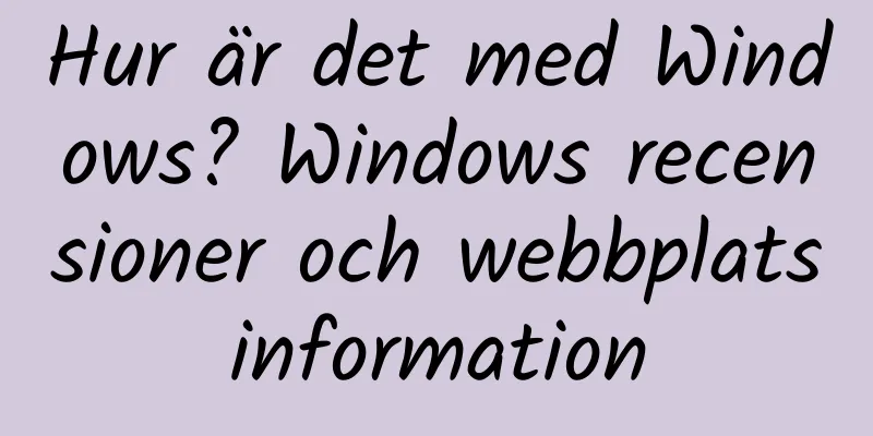 Hur är det med Windows? Windows recensioner och webbplatsinformation