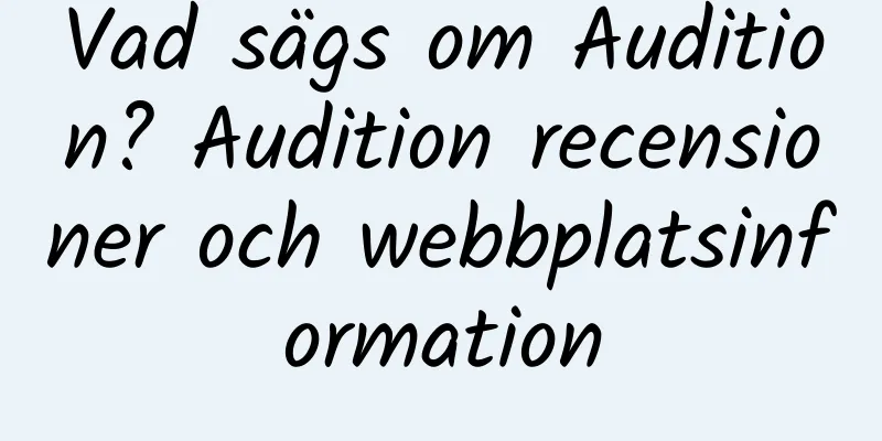 Vad sägs om Audition? Audition recensioner och webbplatsinformation