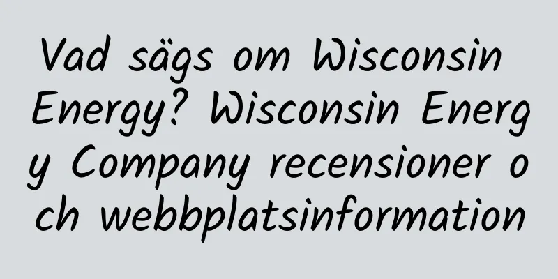 Vad sägs om Wisconsin Energy? Wisconsin Energy Company recensioner och webbplatsinformation