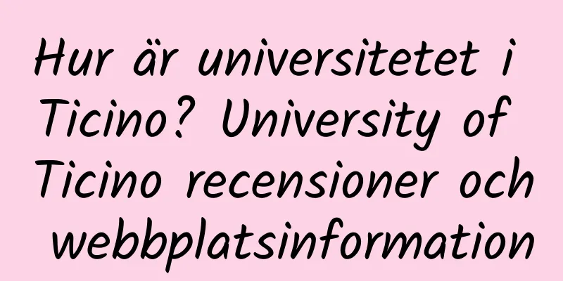 Hur är universitetet i Ticino? University of Ticino recensioner och webbplatsinformation